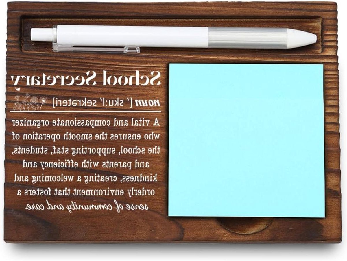 Houten Notitiehouder - Bureau Organizer - Bureau Organiseren - Inspirerend Ontwerp - 165 cm - Wit