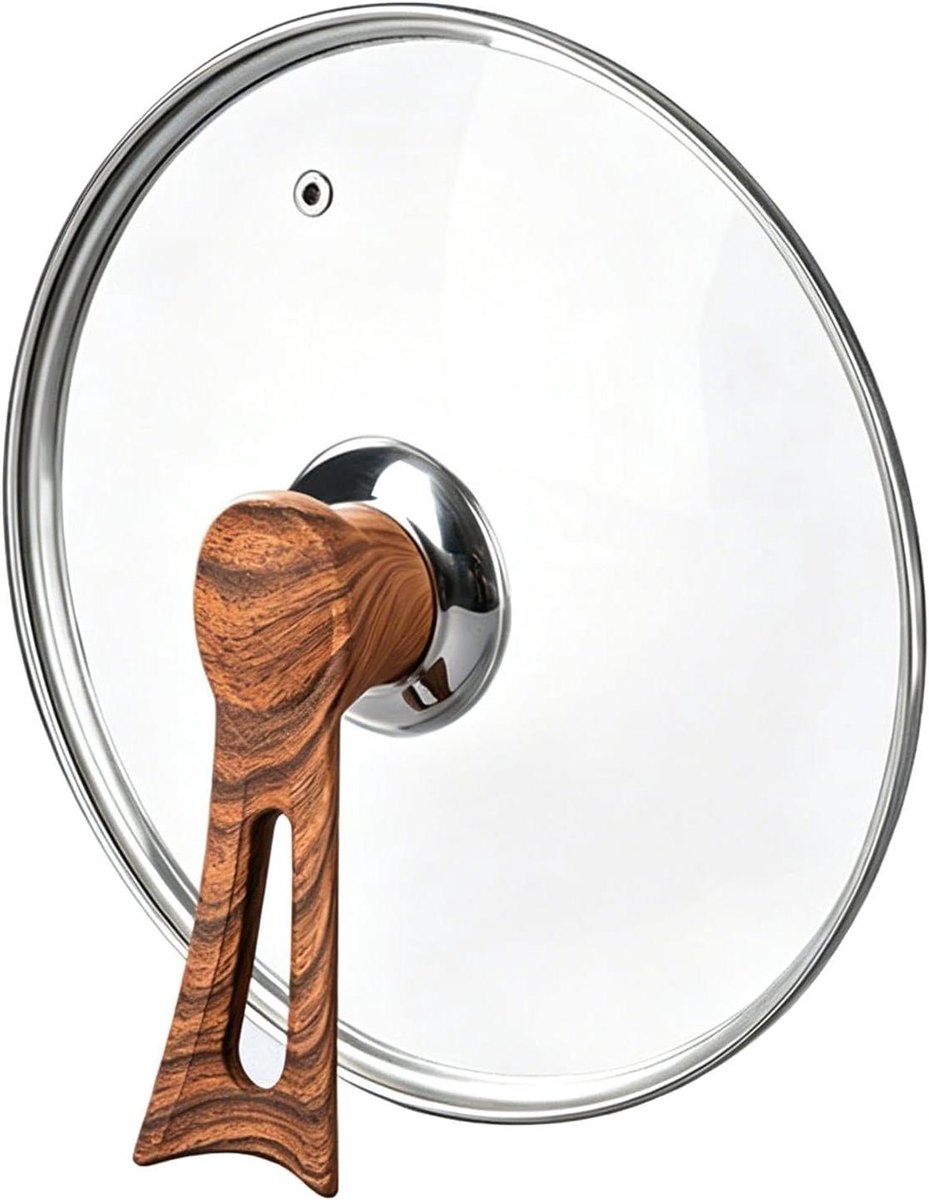 Universeel Deksel - Pot en Pan - Koken en Stoven - Gehard Glas - 16-32 cm - Transparant