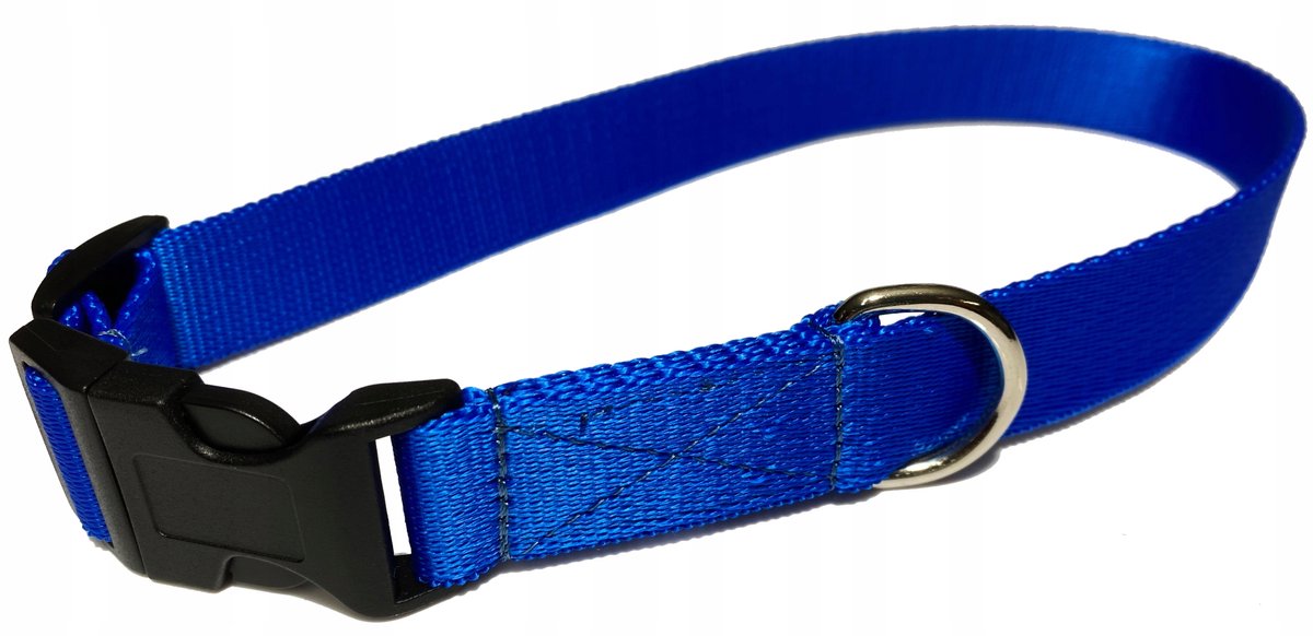 Verstelbare Hondenriem 120-200 cm, 25 mm Breed, Blauw