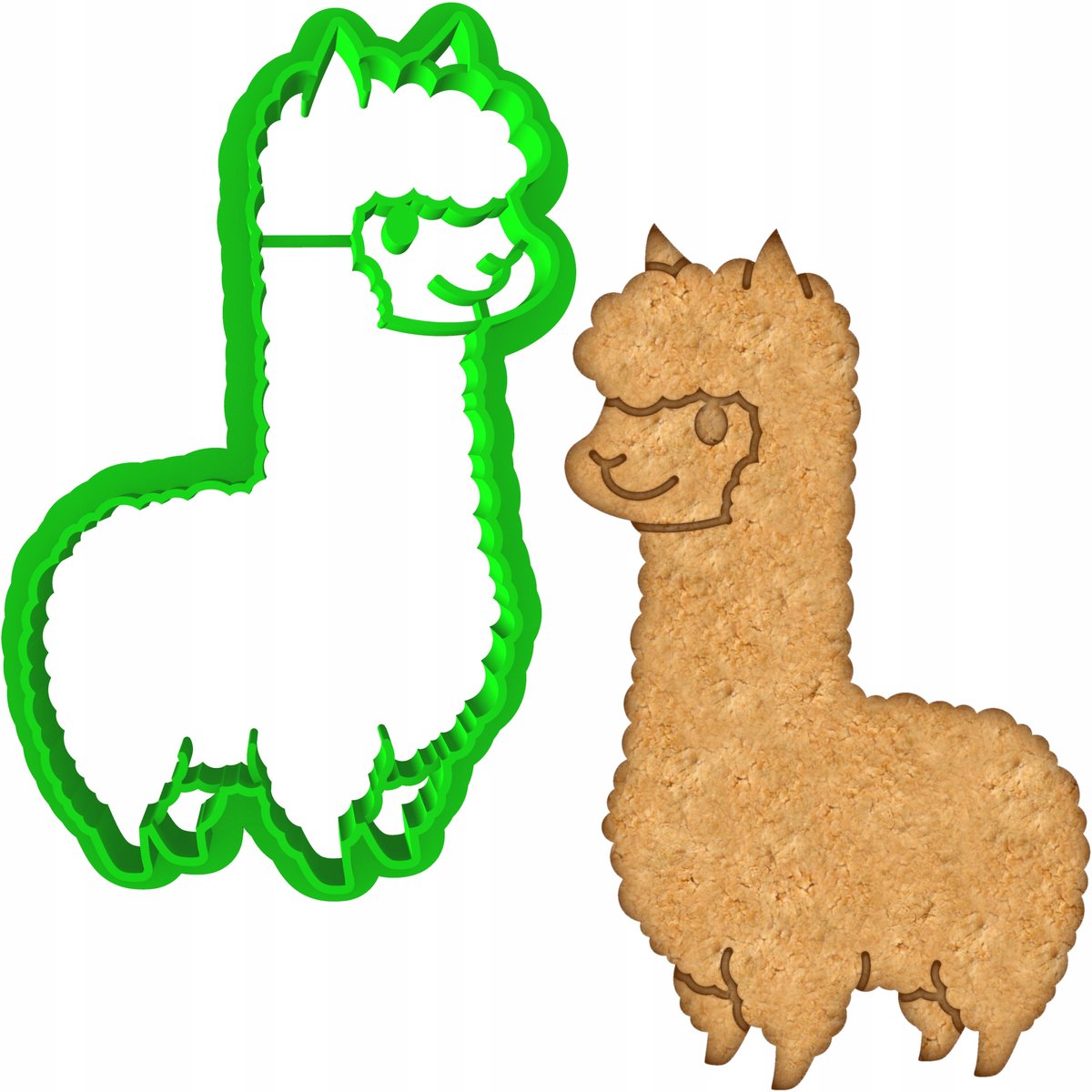 Paaseitjes Koekjesvorm Alpaca Lama 8cm - Bakvorm voor Koekjes