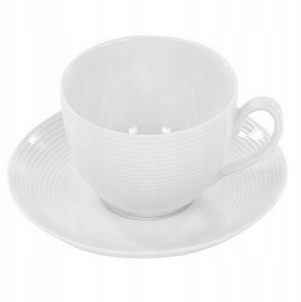 Porseleinen Koffieservies Yvette 6 Personen 12 Delig Wit