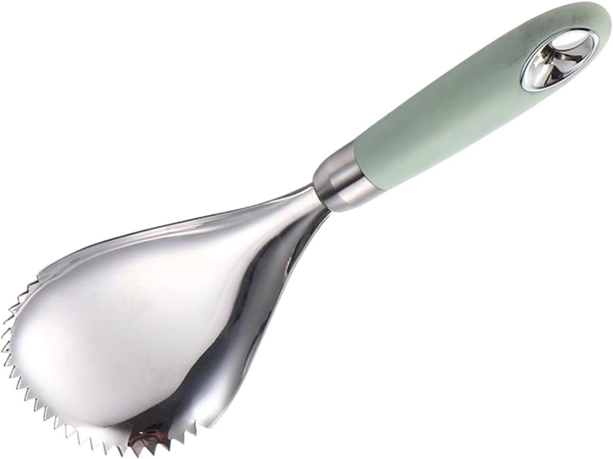 Vaatwasserbestendige IJsschep - Roestvrij Staal - Desserts Serveren - Ergonomisch Handvat - 25.5 cm - Zilverkleurig