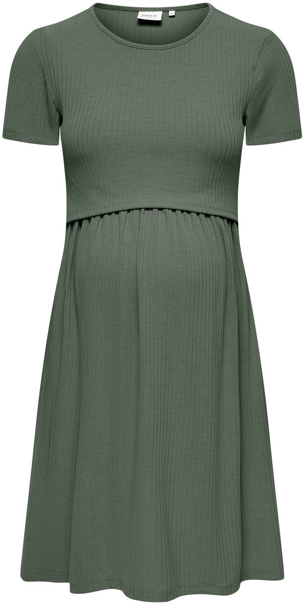 Only MATERNITY Jurk OLMMALAYA Korte jurk agave green 1
