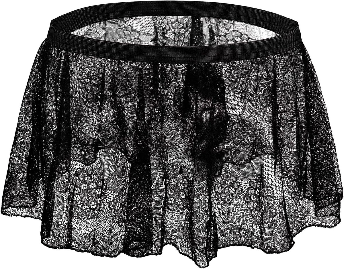 Sexy Sissy Panties voor Mannen - Kanten Mini Rok, Erotische Onderbroek voor Crossdressers en Cosplay, Perfect voor Nachtclubs en Lingerie Verzameling