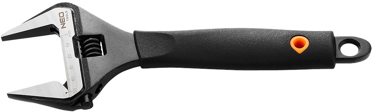 Grupa Topex NEO - Verstelbare Sleutel - 250mm - Chromen Vanadium Staal - Ergonomische TPR Handgreep