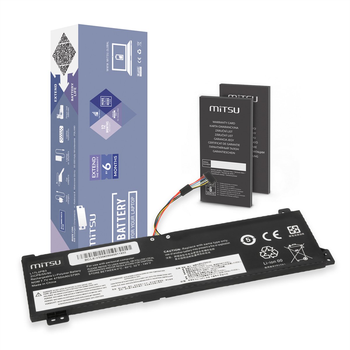 Movano Serie - Laptopbatterij - V130-15IGM - V330-15IKB - V530-14IKB
