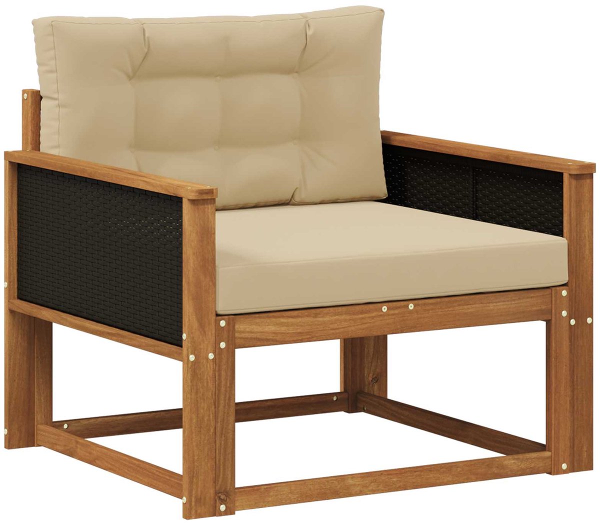 vidaXL - Buiten - Midden - Sofa - Naturel