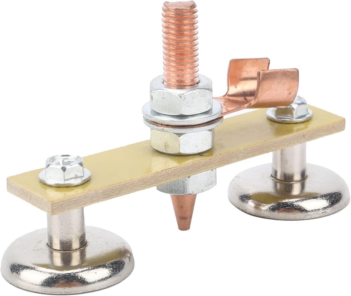 Weldmagneten voor lassen, sterke magnetische kop, dubbele basisverbinding, ideaal voor isolatieplaten en spotter tools, 4 mm