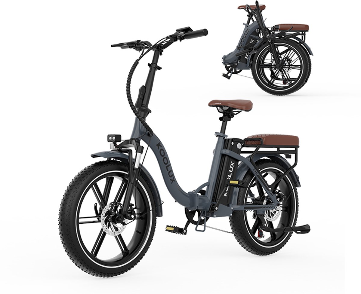 KOOLUX - X16 Elektrische Vouwfiets - 20 x 3.0 Inch Dikke Banden - Maximaal bereik 90km