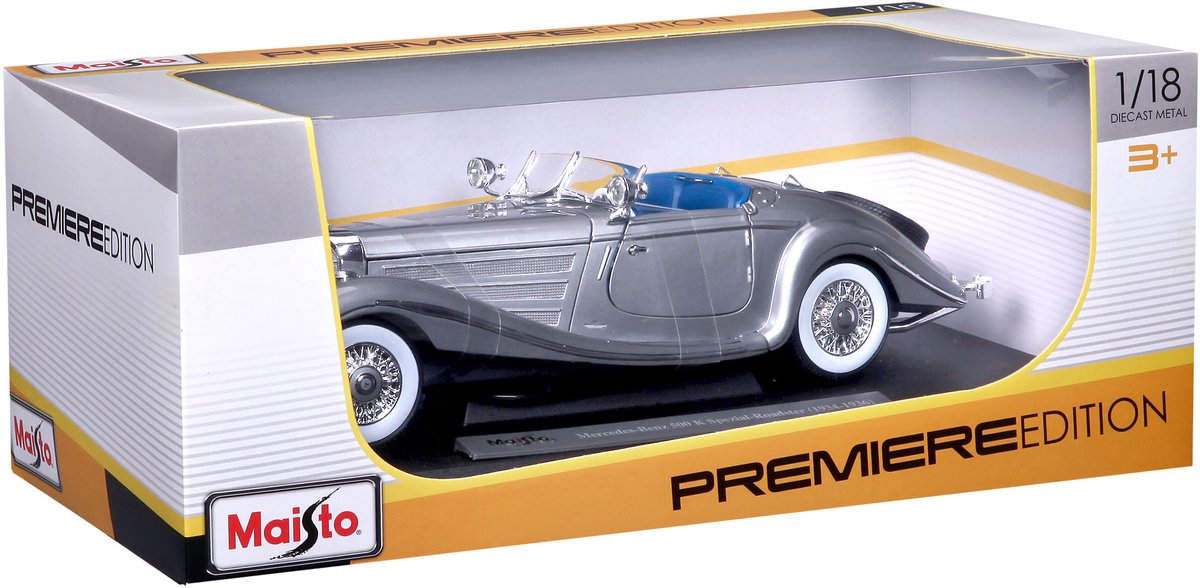 Modelauto Mercedes 500K Special Roadster 1:18 - speelgoed auto schaalmodel — afbeelding 16
