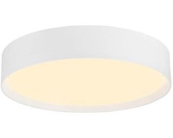 SLV Decona Wand en Plafondlamp Aluminium Wit Rond 18W 1600lm - 930 Warm Wit | IP44 - Beste Kleurweergave - Dimbaar.