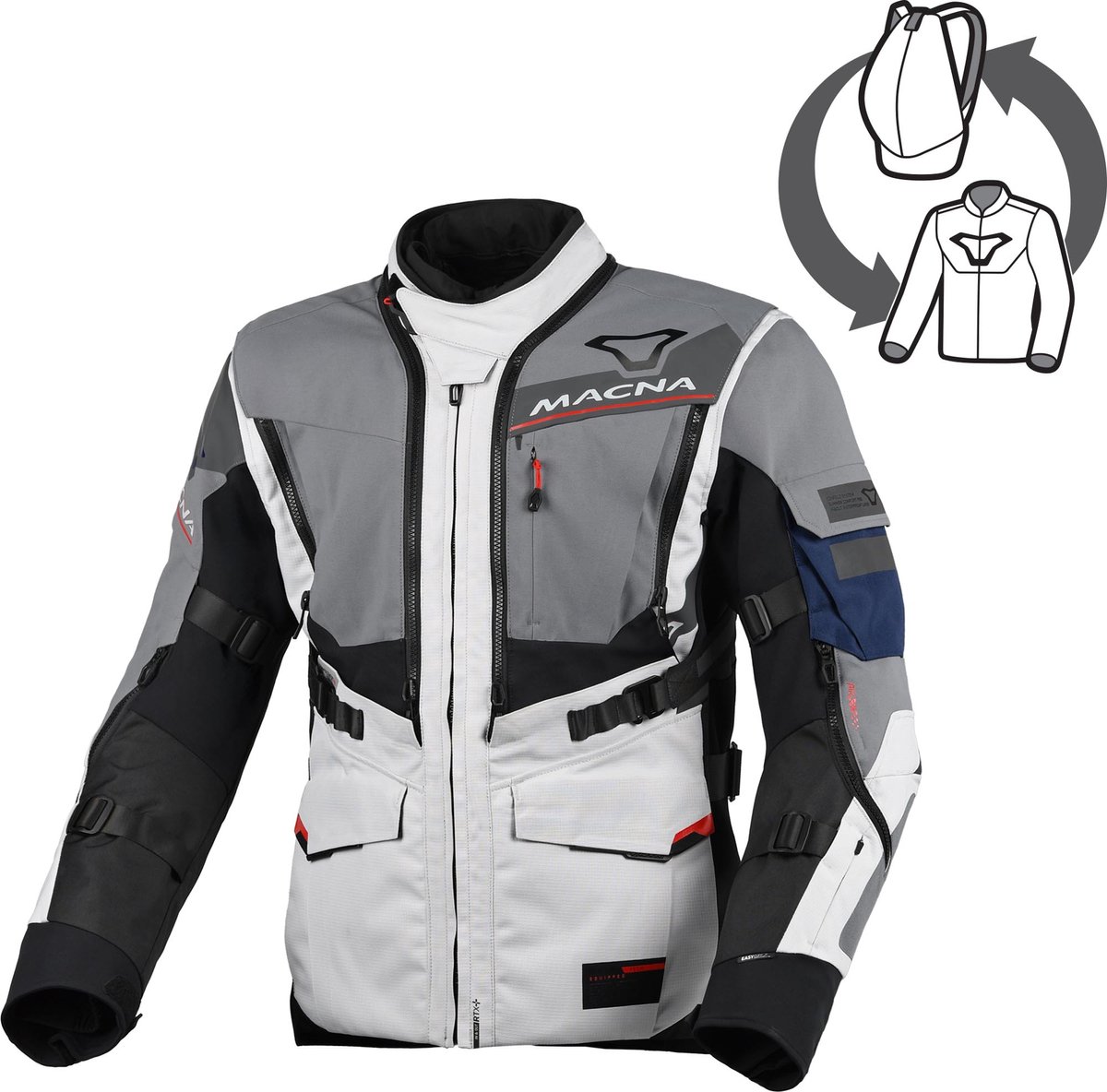 Macna Flexodus waterdichte motorfiets textieljas -