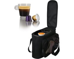 Koffiezetapparaat Tas - Draagbare Opbergtas - Reizen en Opslag - Meerdere Zakken - 30x24x12 cm - Zwart