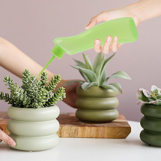 Gieter Set - Kleine Gieters - Vetplant Verzorging - Met Tuingereedschap - 500 ml - Groen — afbeelding 2