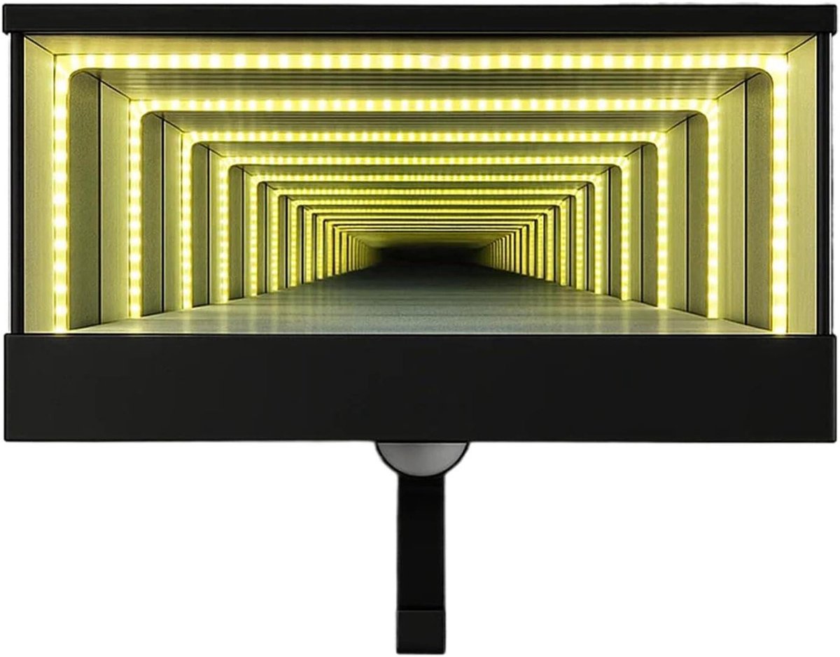 Sleutelhouder Garage - Wandorganizer Hanger - Sleutels Opbergen - Infinity Spiegel Licht -