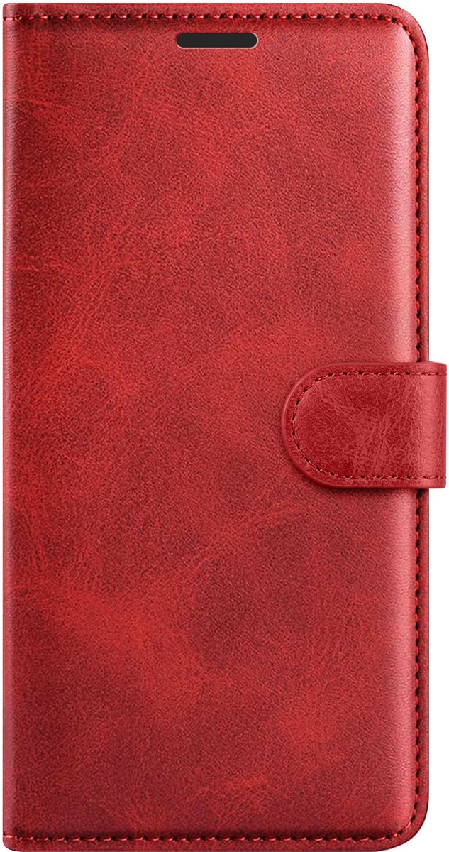 Zanae, Étui Portefeuille pour Geschikt voor Apple iPhone 16 Pro Édition Columbia avec Fonction Support, Rood