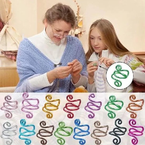 10 Stuks Haakringen voor Haken, Vingerhaken en Breiaccessoires - Ideaal voor Creatieve Projecten — afbeelding 4