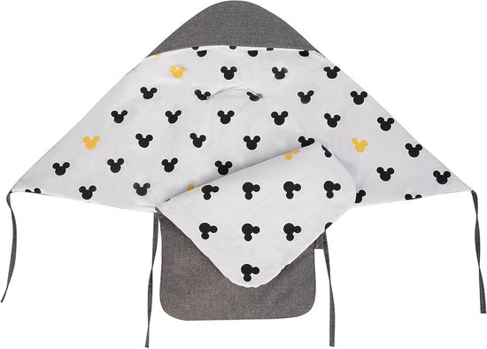 Warme babydeken - Baby voetenzak - Baby warm houden - Universele gordelgaten - 80 x 40 cm - Grijs — afbeelding 2