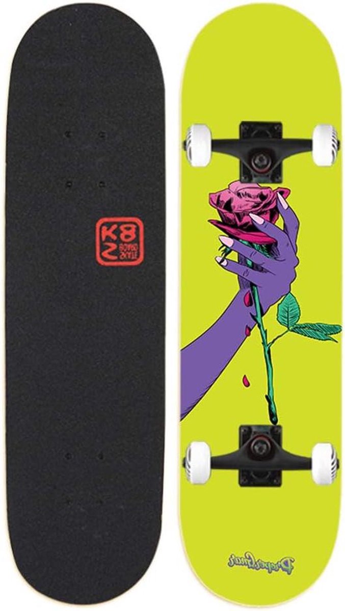 Compleet Skateboard Trickboard Concave Stunts Uitvoeren Dubbele Kick Design 31 x 8 Inch