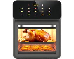 Tafeloven Heteluchtfriteuse - Combi-apparaat Keuken - Veelzijdig Koken - 3D Luchtstroom - 15 Liter - Zwart