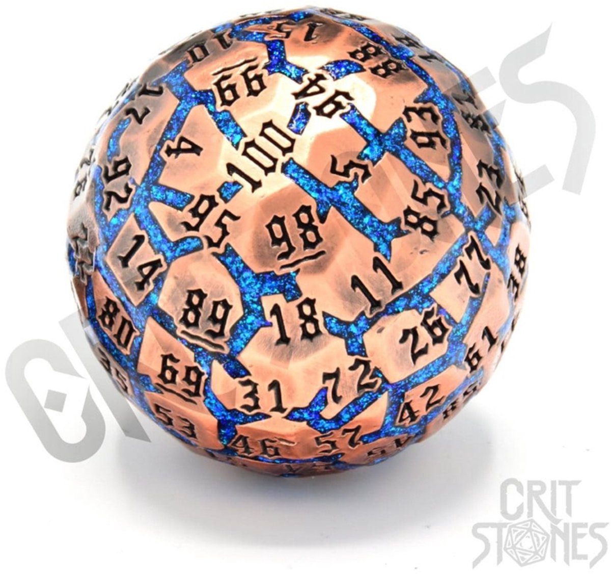 CritStones Metal Dice D100 Hextech Orb