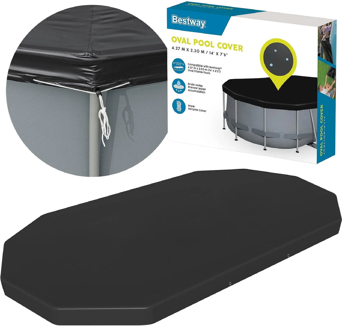 Bestway Afdekzeil ovaal voor 427x250 cm - 58425