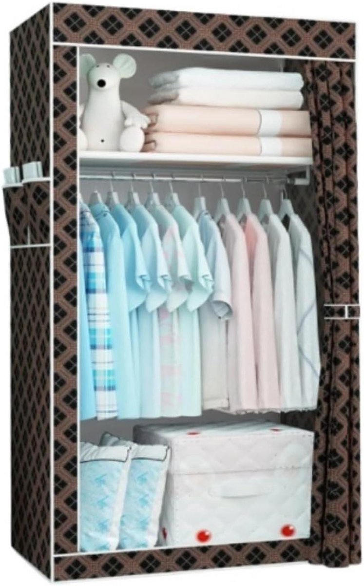 Draagbare Kledingkast - Opbergkast Garderobe - Kleding Opbergen - Stofdichte Hoes - 70 x 4