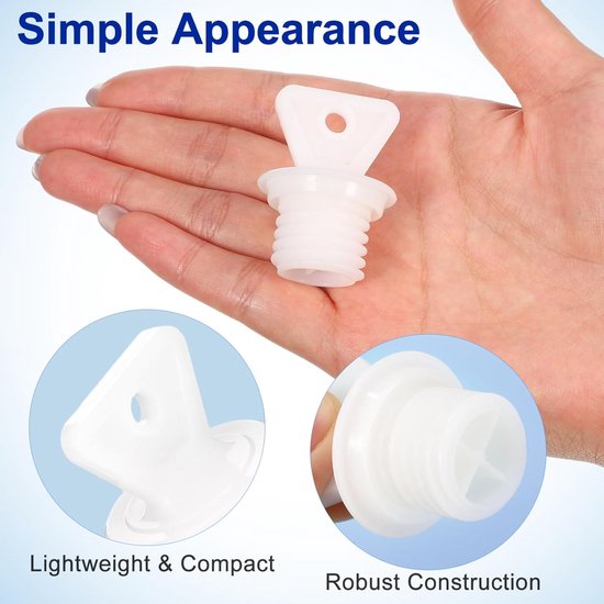 Waterzak Stopper - Vervangende Dop - Warmte Vasthouden - Lichtgewicht Ontwerp - 4.5 cm - Wit — afbeelding 4