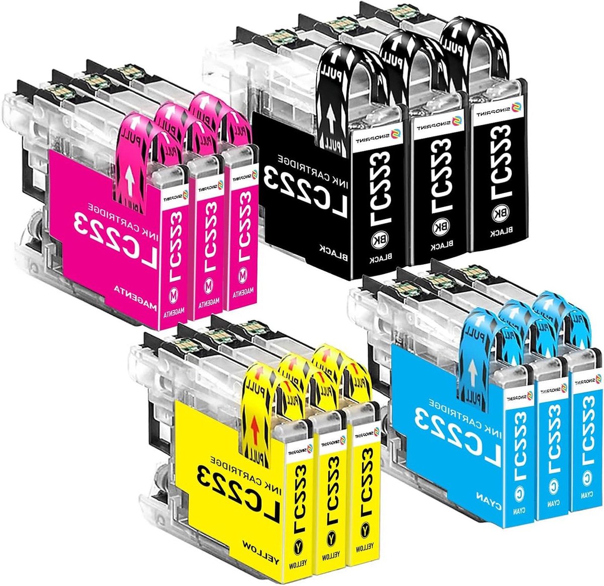 Inkt Cartridges - Printer Inkt - Thuisprinten - Hoge Paginaopbrengst - 12 Stuks - Multicolor