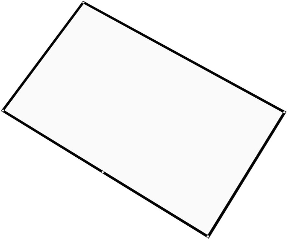 Projectiescherm Outdoor - Thuisbioscoop Scherm - Films Kijken - Kreukvrij Polyester - 100 Inch 16:9 - Wit