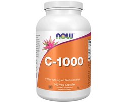 NOW Foods C-1000 (500 vcaps) Unflavoured - Vitaminen, mineralen & gezondheid - Vitaminen - 500 stuks