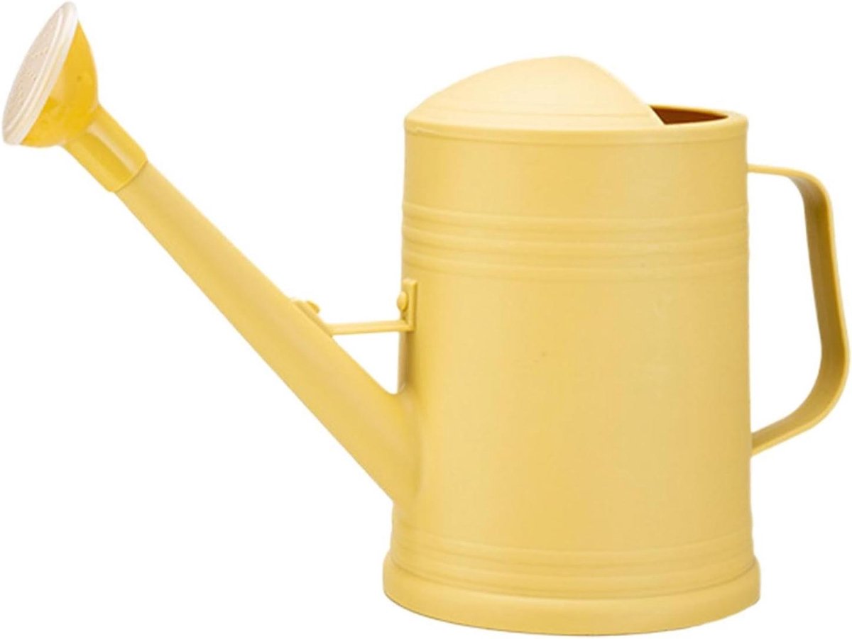 Gieter met Lange Uitloop - Bloemen Gietpot - Planten Verzorgen - Zachte Wortelbewatering - 2 Liter Capaciteit - Geel