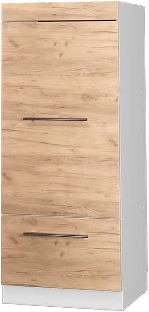 Magnetronkast 60 cm Gesloten Keukenkast Eiken Goud - Fame-Line Serie