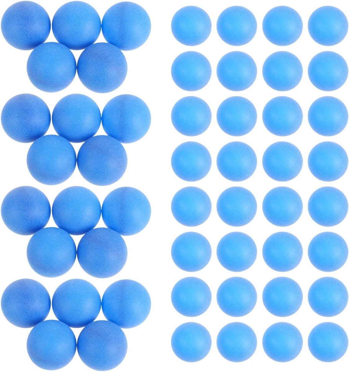 Tafeltennisballen - Pingpongballen Bingoballen - Feestspelletjes - Matgekleurd - 40 mm - Donkerblauw