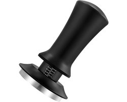 Koffie Tamper - Espresso Perser - Koffie Zetten - Gekalibreerd Mechanisme - 53 mm - Zilver