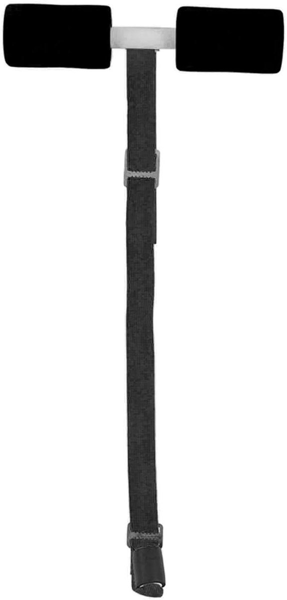 Sit Up Assistent - Fitness Hulpmiddel - Thuis Workout - Geen Installatie Nodig - 30 cm Pijplengte - Zwart