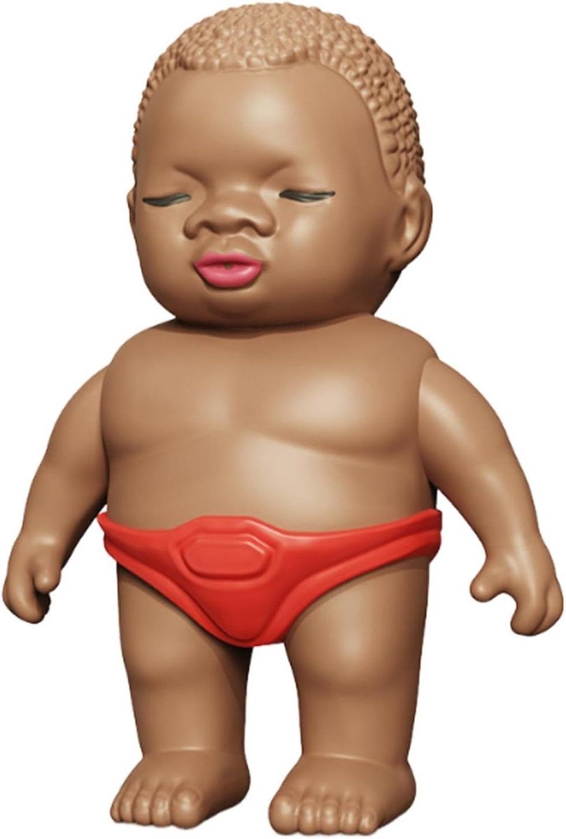 Water Sproeier - Poppenfiguur Knijp - Zomer Speelplezier - Veilig ABS Materiaal - 12 cm - Rood