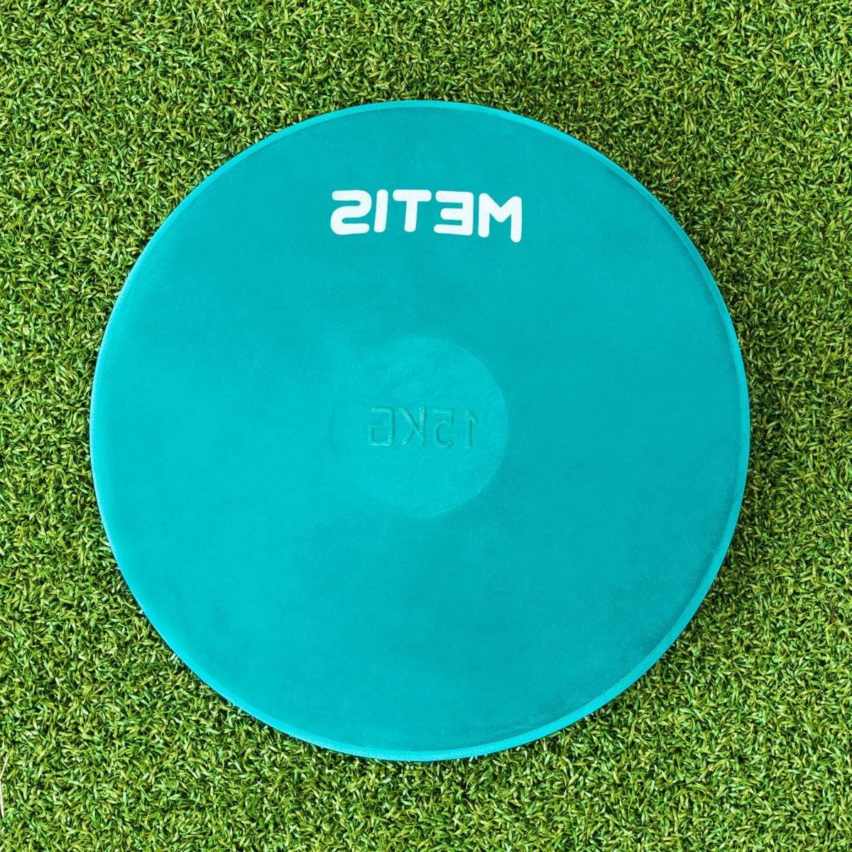 Trainingsdiscus - Atletiek Schijf - Worpen Oefenen - Eendelig Rubber - 1.5 kg - Groen