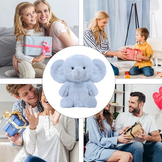 Pluche Knuffeldier - Knuffelkussen Speelgoed - Decoratief en Comfort - Extra Zacht Pluche - 22 cm - Enkel Kenmerk — afbeelding 5