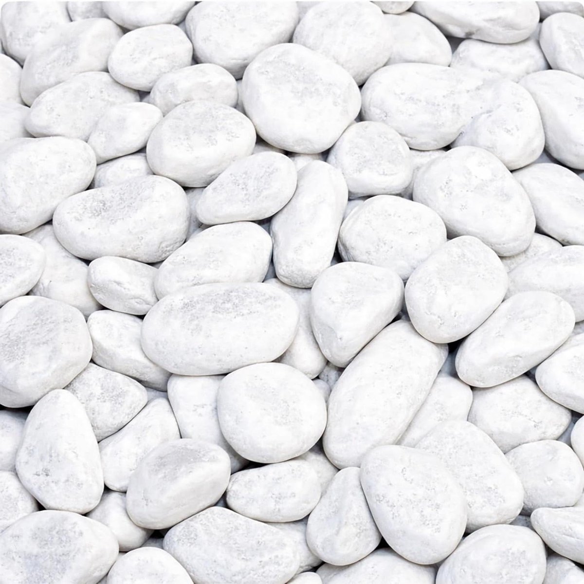 Marmergrind Carrara Wit - Siergrind Natuursteen - Tuin Decoratie - Vorstbestendig Materiaal - 15-25 mm 20 kg - Wit