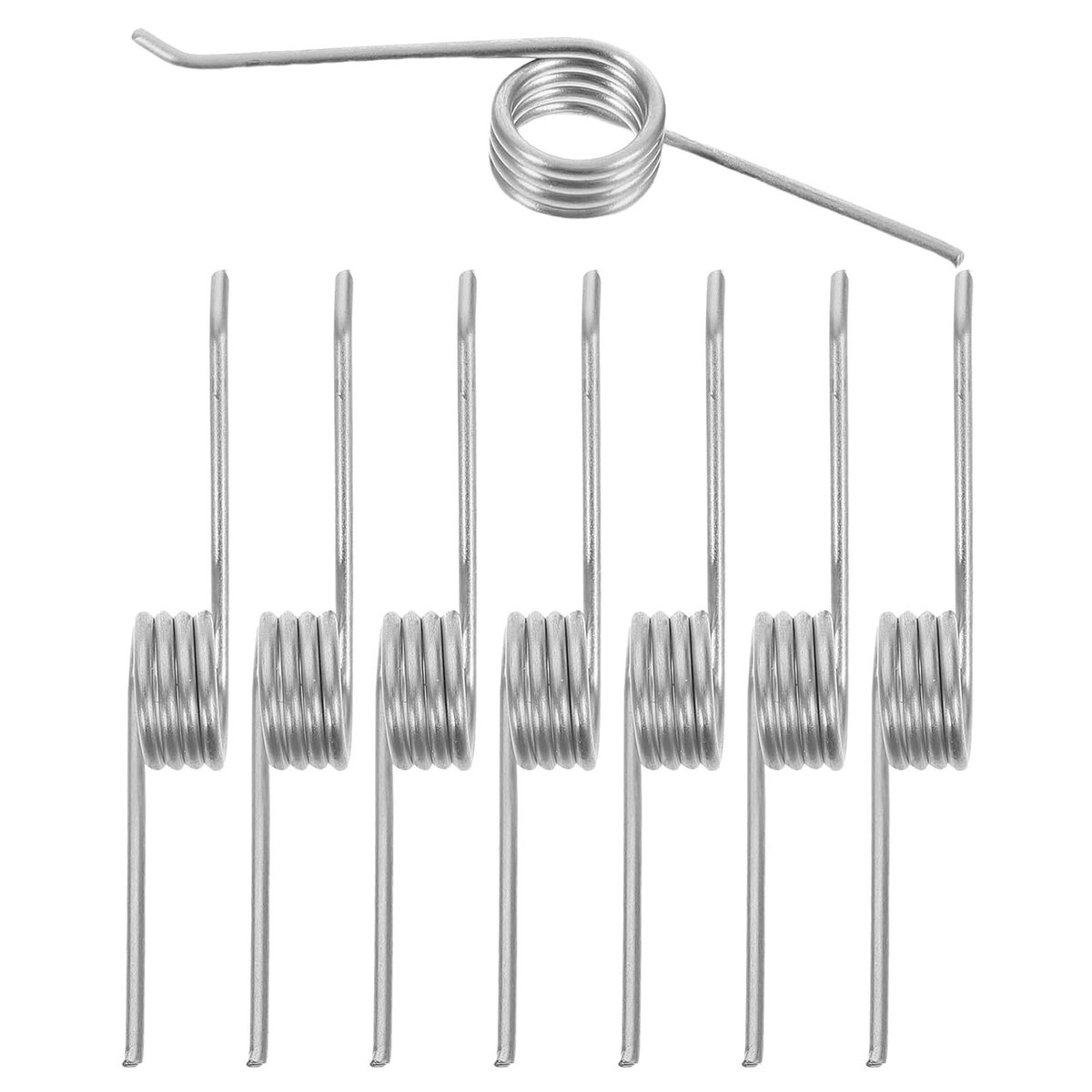 Torsieveren Emmerdeksels - Drukveren Afvalbak - Deksel Reparatie - Eenvoudige Doe-het-zelf - 8 Stuks - Zilver