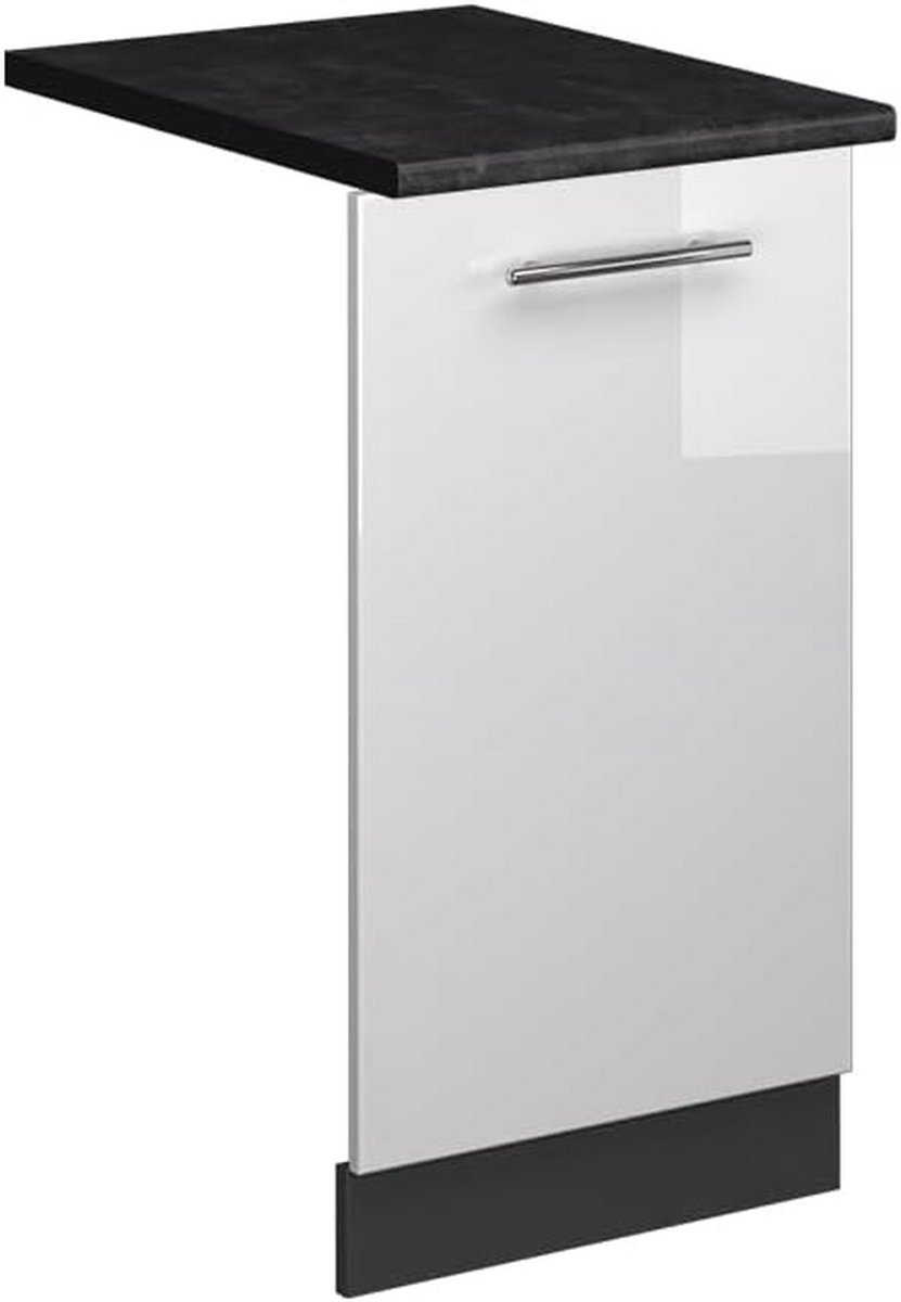 Hoogglans vaatwasserpaneel wit 45 cm voor inbouwkeuken