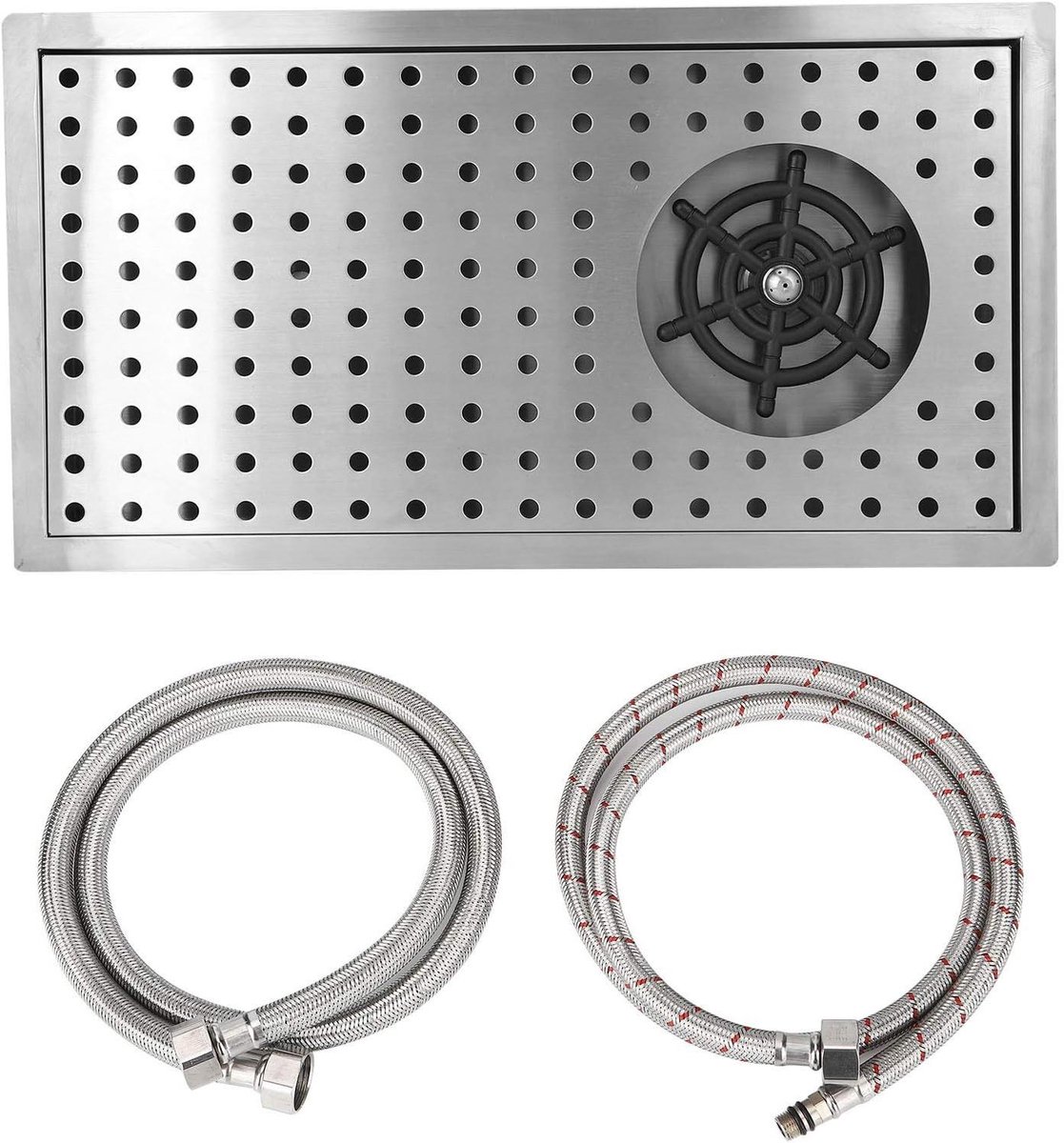 Automatische Bekerwasmachine Glazen Spoelmachine Snel Bekers Reinigen Hogedrukreiniging Meerdere Hoeken G1 2 Draad Zilverkleurig