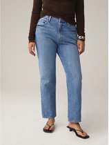 Next - Dames - Klassieke zandloperjeans met hoge taille en rechte pijpen - Blauw