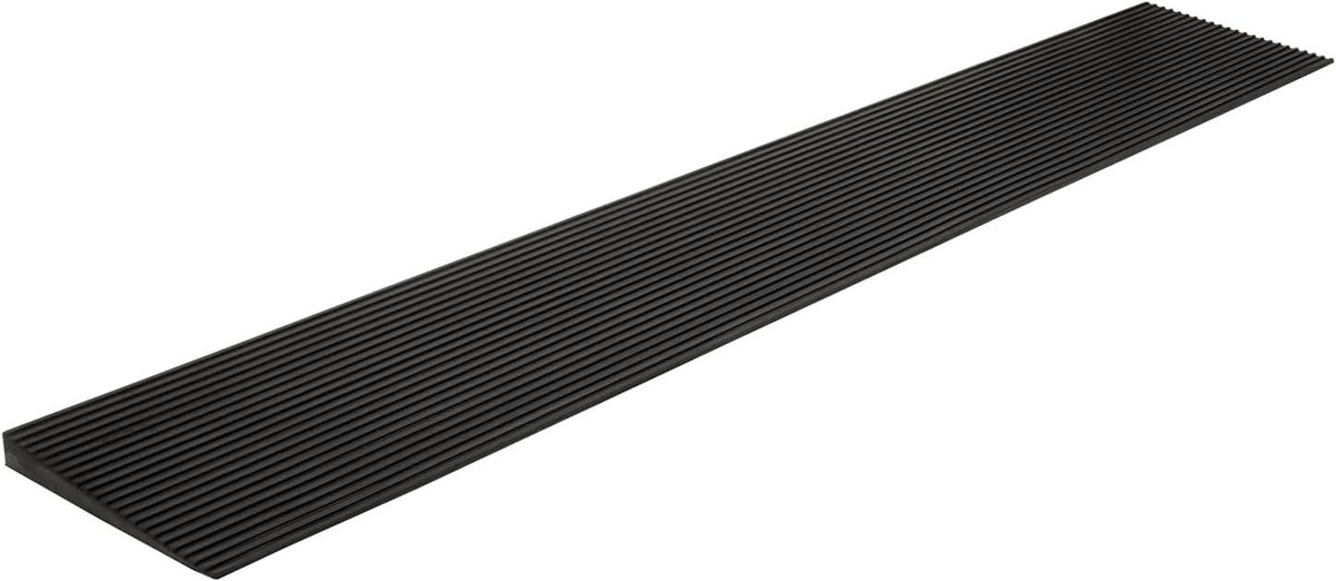 Drempel Rubber Rolstoel - Oprijplaat Helling - Toegankelijkheid Creëren - Massief Antislip Rubber - 15 x 140 x 900 mm