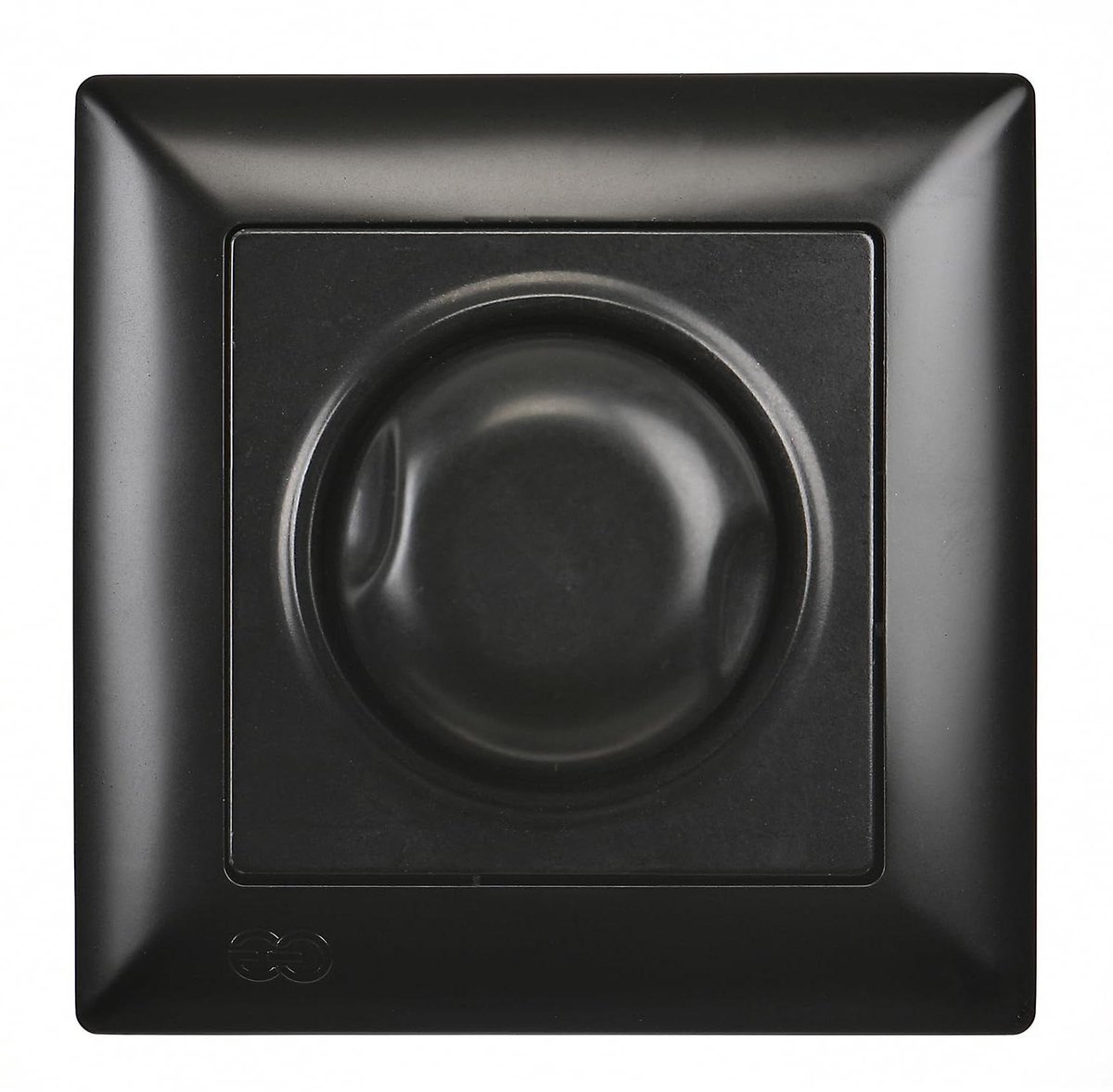Inbouw draaidimmer - Draaicontroller dimmer - Lichtsterkte regelen - All-in-one set - 82 x 82 mm - Zwart