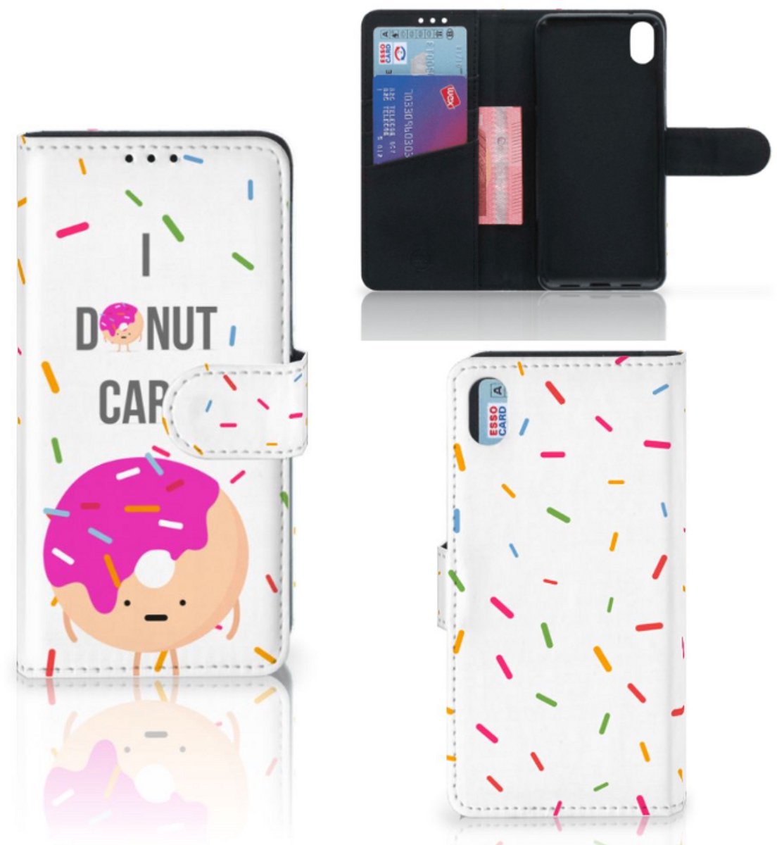 Xiaomi Redmi 7A Book Cover Donut Roze