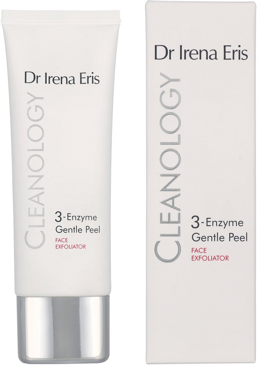 Dr. Irena Eris Cleanology Gentle Enzyme Peeling 75 ml - Milde Gezichtspeeling Met 3 Enzymen En Bloemzuren - Exfoliërende Peeling Voor Droge En Gevoelige Huid - Verwijdert Dode Huidcellen En Verfijnt Poriën Voor Een Gladde, Stralende Huid