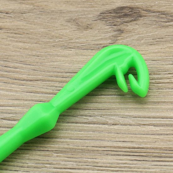 Set van 6 vishaak verwijdering gereedschap en aas naald voor vliegvissen - Plastic vis accessoires — afbeelding 3