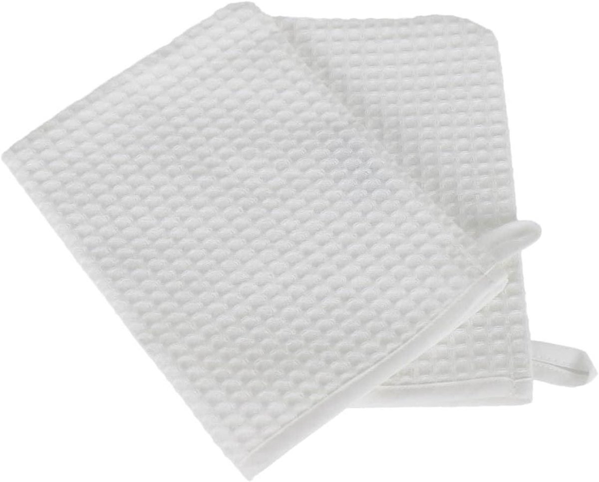 Washandjes Katoen - Badstof Waslapjes - Dagelijkse Hygiëne - Honingraatpatroon - 32 x 22 c